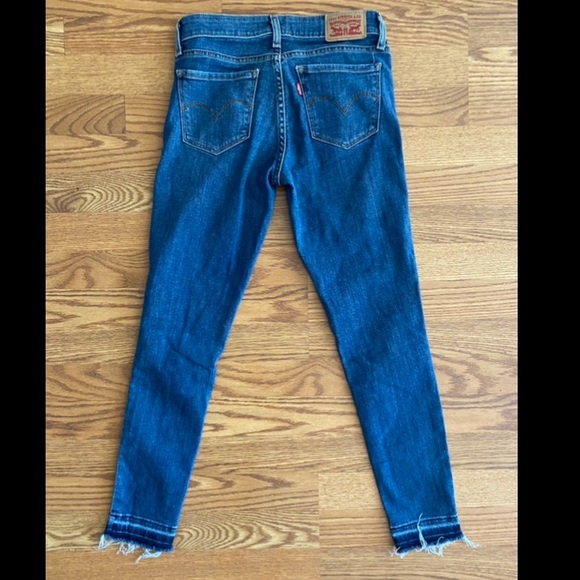 LEVI’S 711 Skinny Cropped Jeans Size 25 - Picture 2 of 3